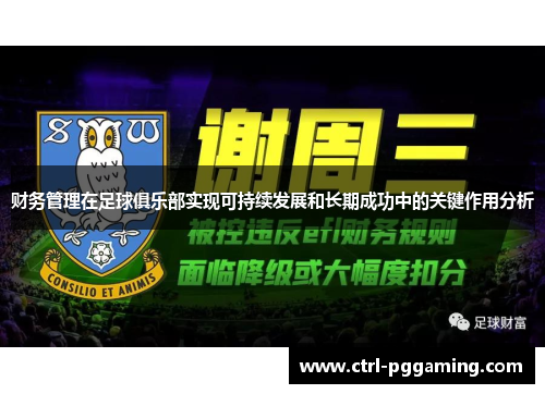 财务管理在足球俱乐部实现可持续发展和长期成功中的关键作用分析